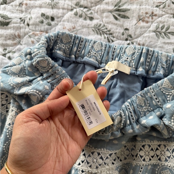 Maje Baby Blue Bleu Clair Lace Midi Skirt NWT Cottagecore (size chart) - Picture 4 of 12